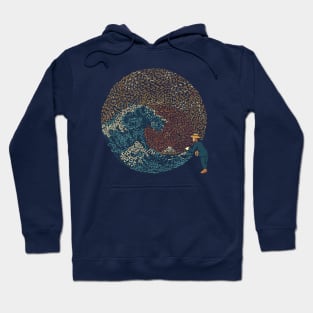 Kanagawa Wave Starry Night by Tobe Fonseca Hoodie